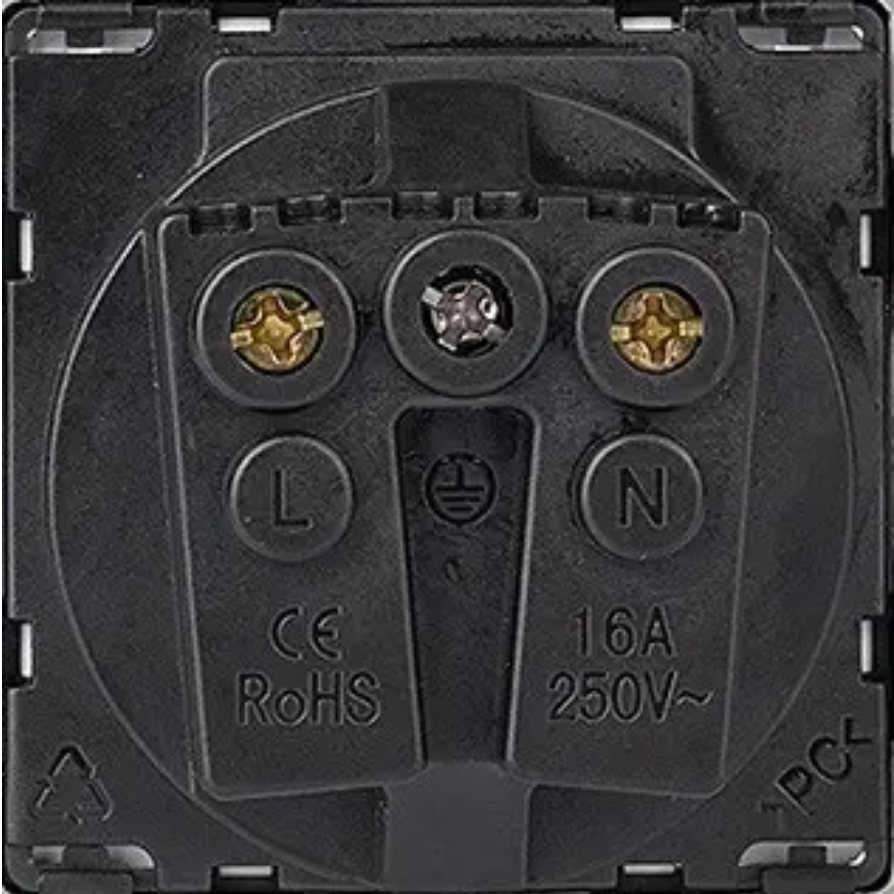 Терморегулятор + выключатель + розетка 1DAL G228D-SW1G-TRWF-ST.BL обзор - фото 8