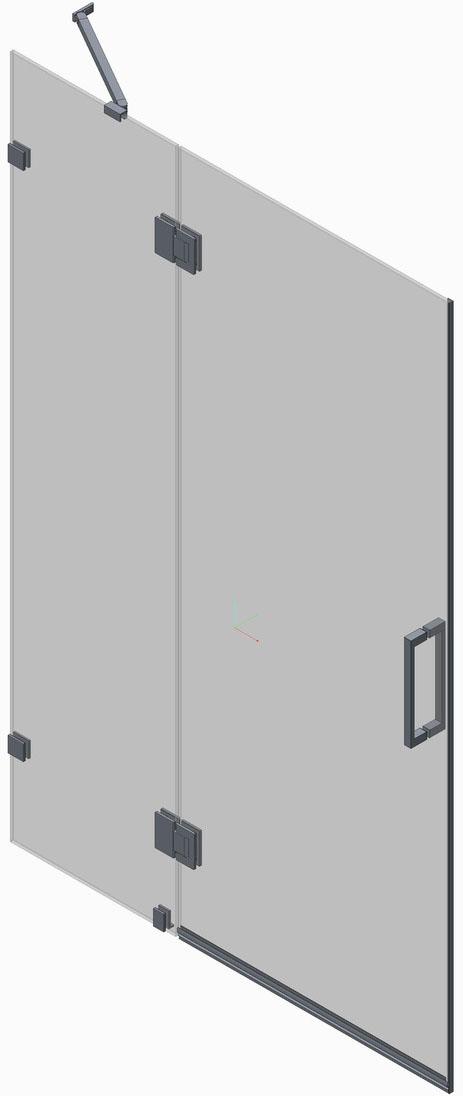 Дверь душевой кабины Koer SR SD04-120x200-TR-07 (KR5388) цена 15180 грн - фотография 2