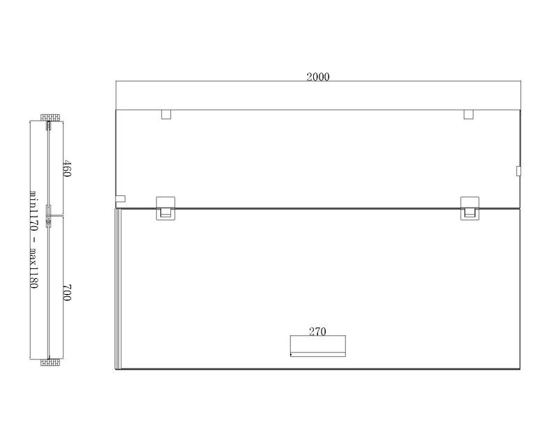 Koer SR SD04-120x200-TR-07 (KR5388) Габаритные размеры