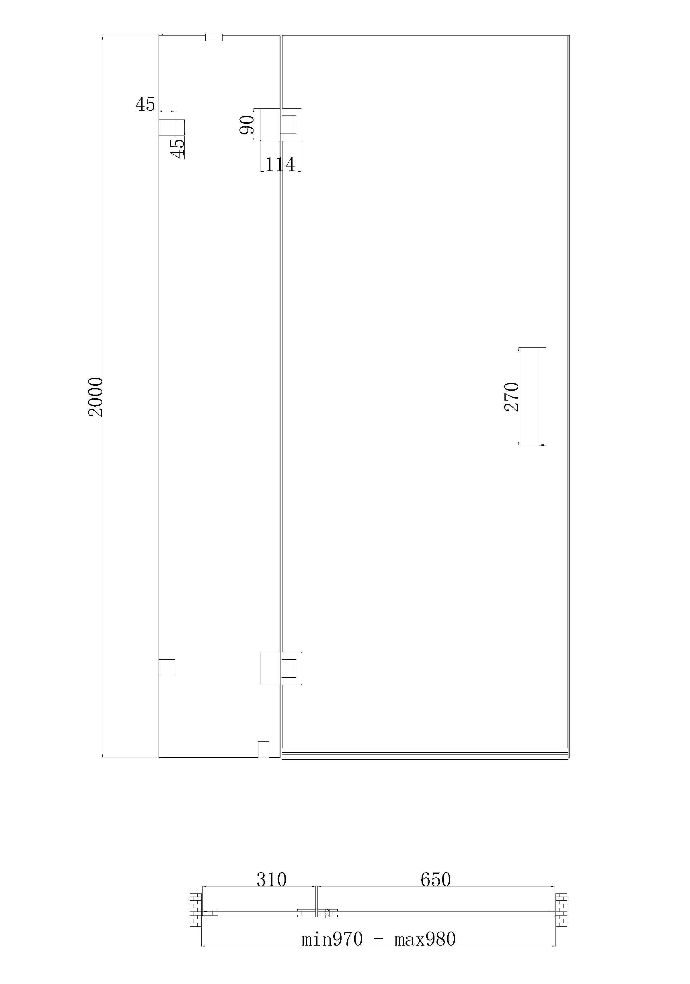 Koer SR SD04-100x200-TR-01 (KR5386) Габаритные размеры