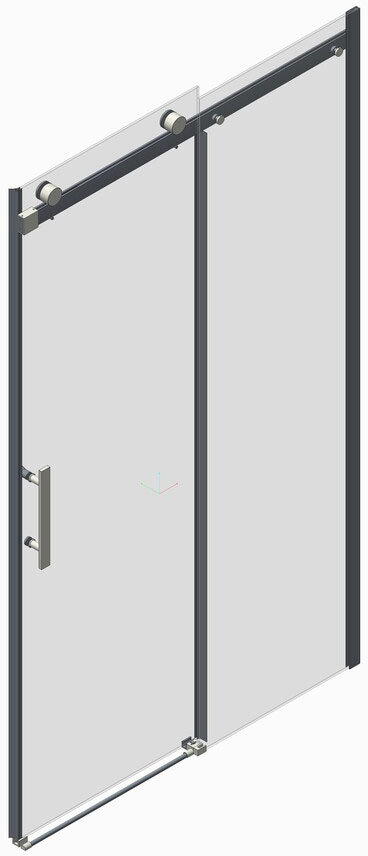 Дверь душевой кабины Koer SR SD01-120x200-TR-07 (KR5378) цена 16500 грн - фотография 2