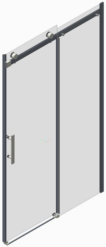 Дверь душевой кабины Koer SR SD01-120x200-TR-02 (KR5379) цена 15840 грн - фотография 2