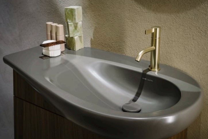 Смеситель для умывальника Laufen Kartell PVD Inox H3113310901001 цена 21440 грн - фотография 2