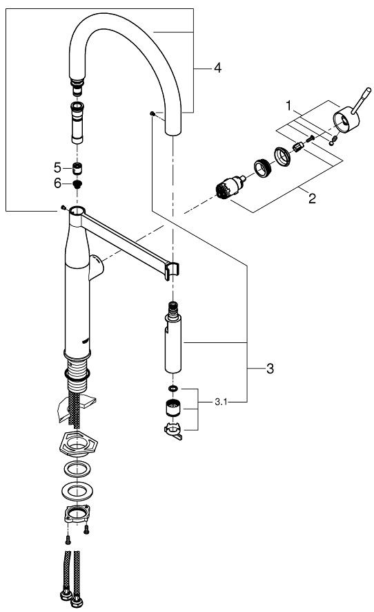 Grohe Essence 30294DL0 Габаритные размеры