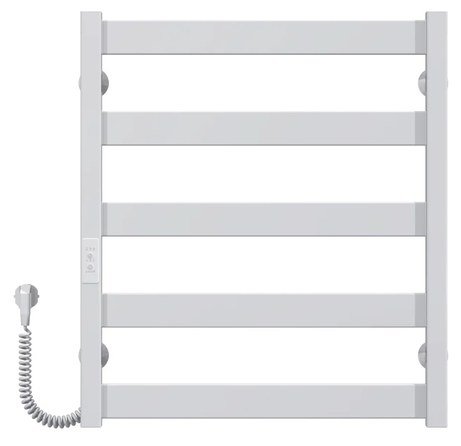 Рушникосушка Deffi Harmony ЧФ П5 500*600 Е Білий, WD04, Ліве підключення (B.HR.60.50.5.E.W.L.4)