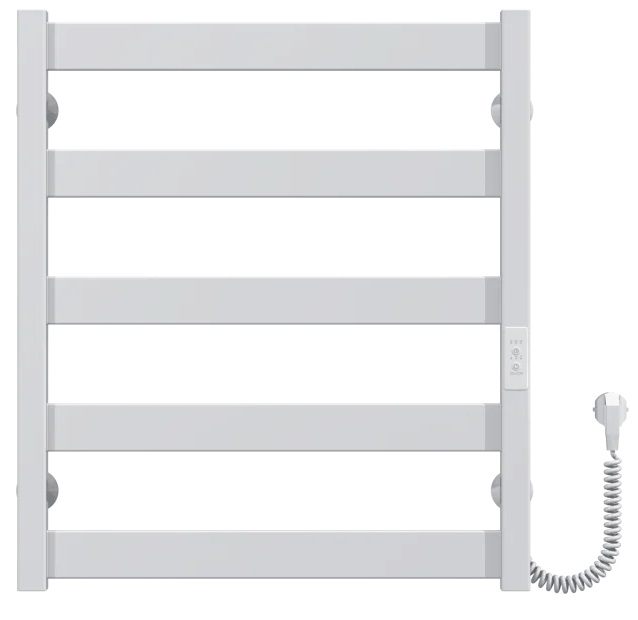 Рушникосушка Deffi Harmony ЧФ П5 500*600 Е Білий, WD04, Праве підключення (B.HR.60.50.5.E.W.R.4)