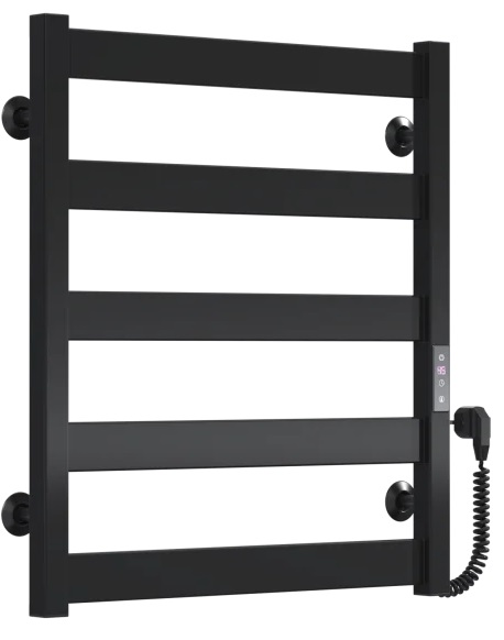 Рушникосушка Deffi Harmony ЧФ П5 500*600 Е Чорний, JD04, Праве підключення (B.HR.60.50.5.E.B.R.2) ціна 5800 грн - фотографія 2