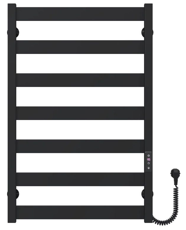 Рушникосушка Deffi Harmony ЧФ П7 500*800 Е Чорний, JD04, Праве підключення (B.HR.80.50.7.E.B.R.2)