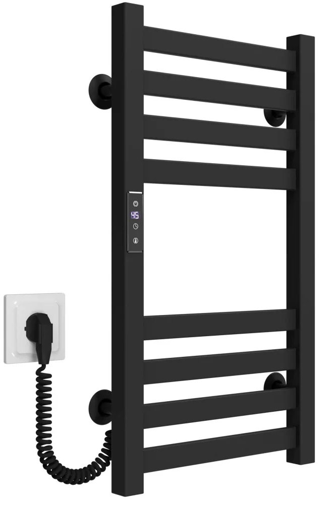 Полотенцесушитель Deffi Magnus П8 400*600 Е Черный, JD04, Левое подключение (A.MA.60.40.8.E.B.L.2) цена 11770 грн - фотография 2