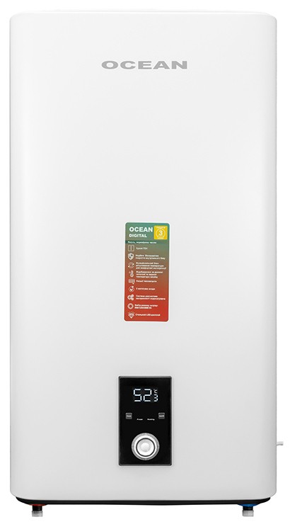Бойлер Ocean накопительный Ocean FLAT RZBF100E-2 ET+DT, (100л Digital)