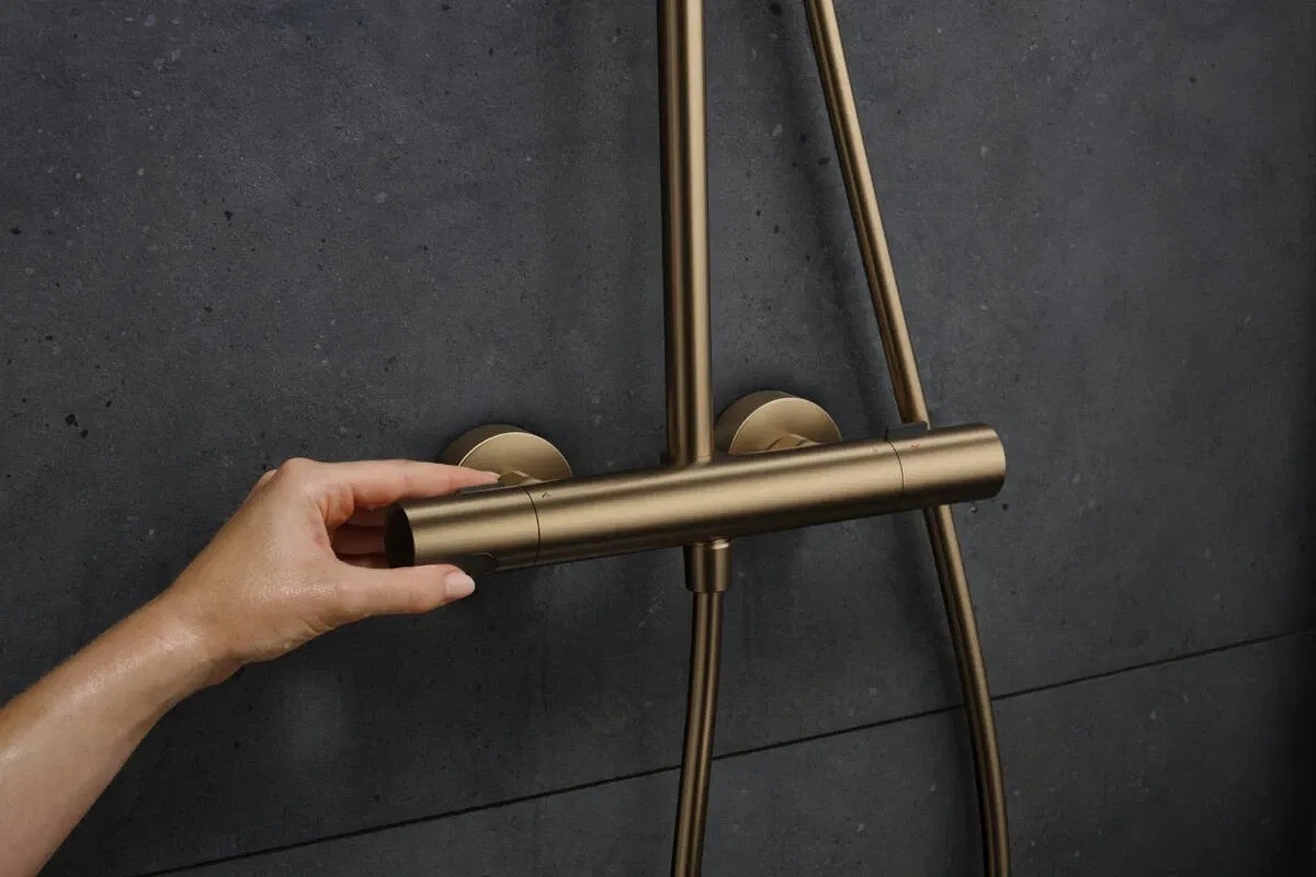 в продаже Душевая система Hansgrohe Pulsify S Puro Showerpipe 260 Brushed Bronze 24222140 - фото 3