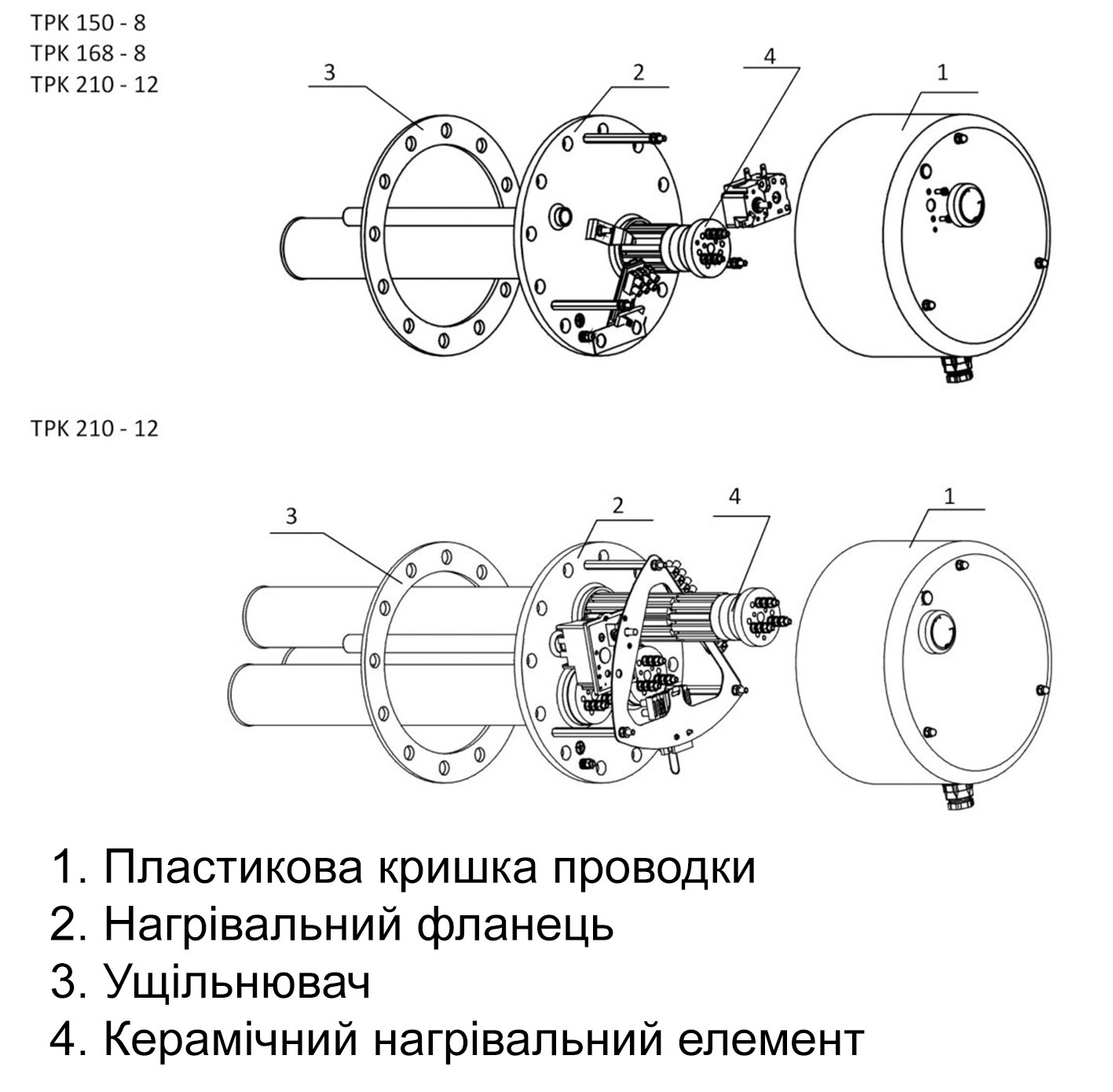 ТЭН Drazice TPK 210-12/2,2kW (2110437) цена 8526 грн - фотография 2