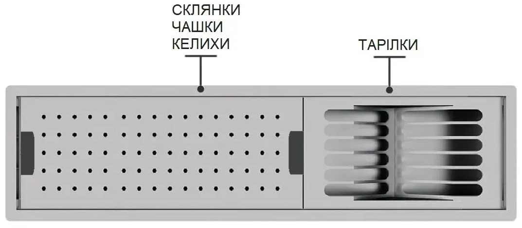 Встраиваемая сушилка-органайзер для посуды Fabiano FIDO 43 Inox цена 7464 грн - фотография 2