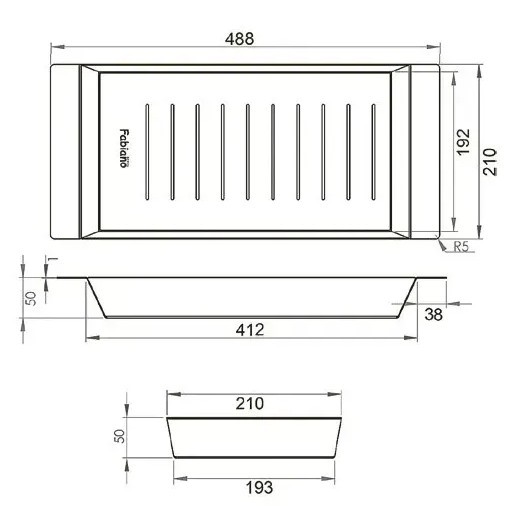 Fabiano 488.210.50 Габаритные размеры