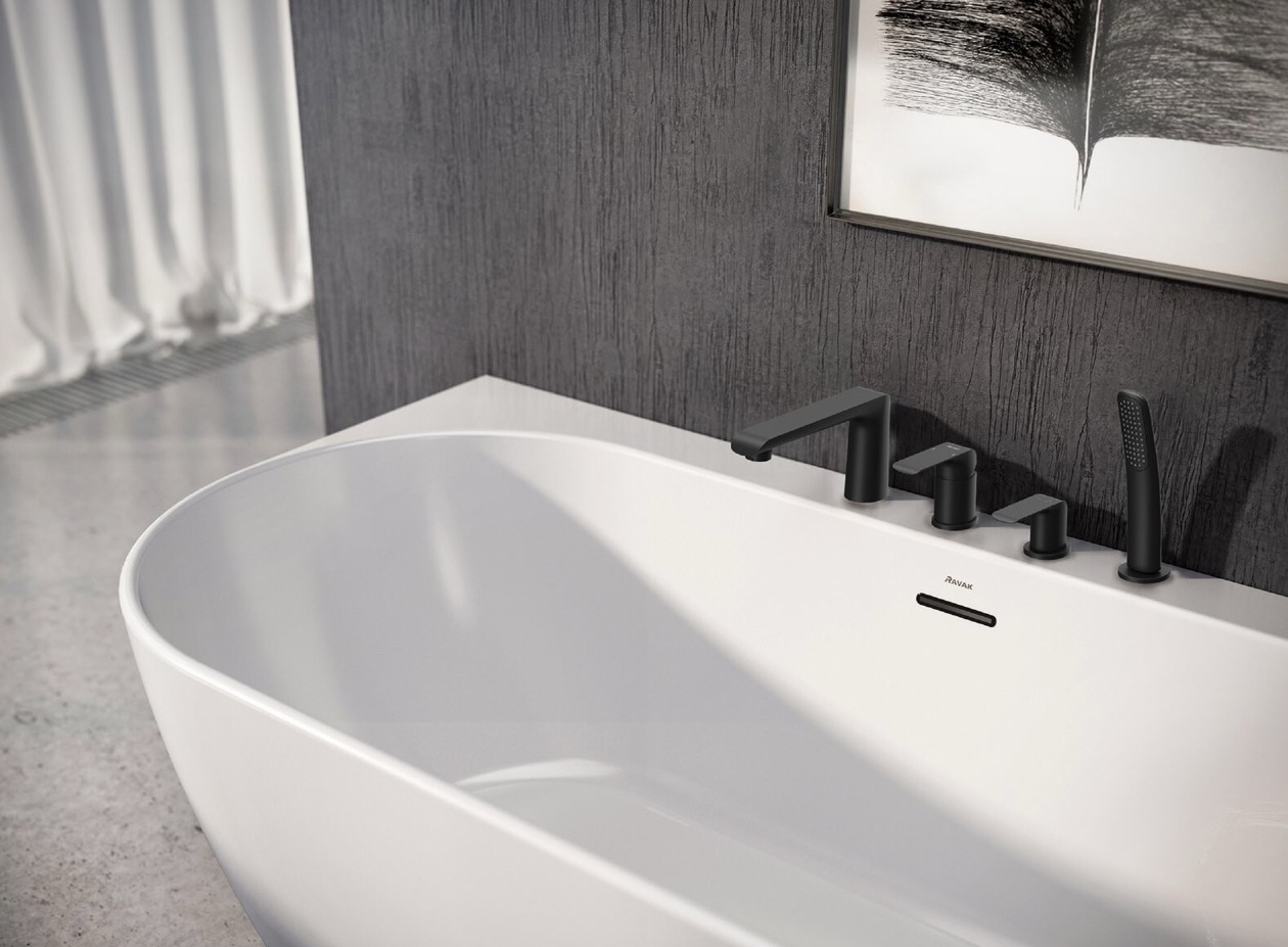 Змішувач для ванни Ravak Flat FL 026.20BL (X070176) ціна 21888 грн - фотографія 2