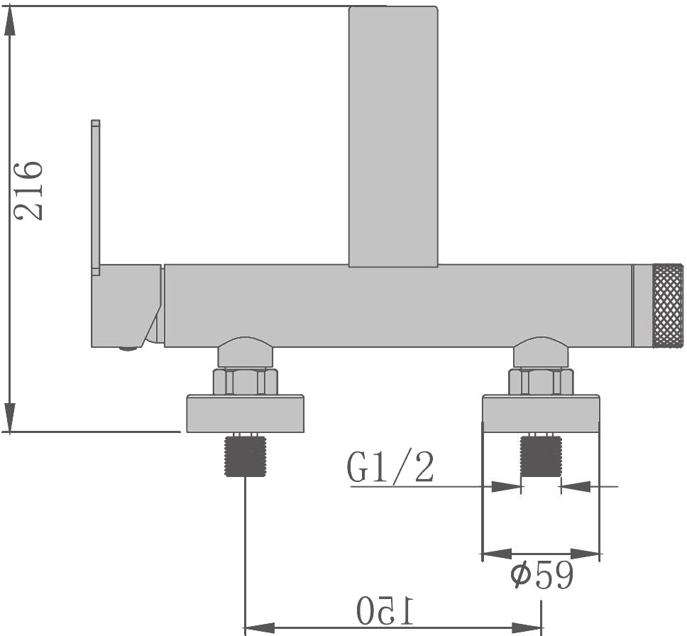 Fabiano Alvi 30402 Graphite (8231.401.1627) Габаритные размеры