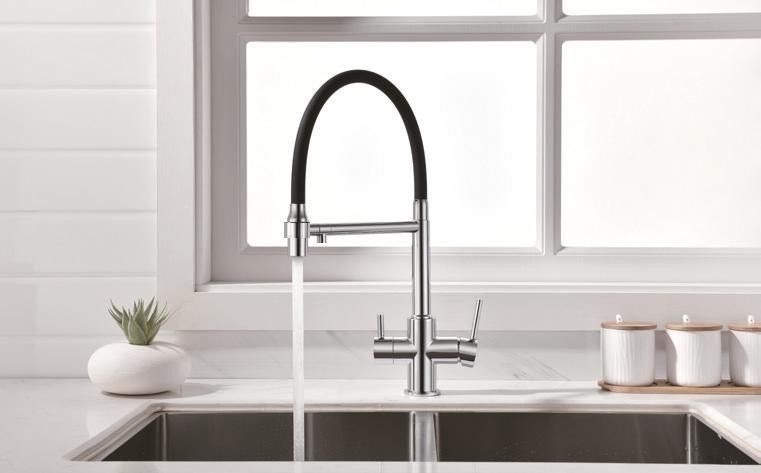 Змішувач для кухні Fabiano FKM 3143 Inox White (8231.403.0057) ціна 9383 грн - фотографія 2