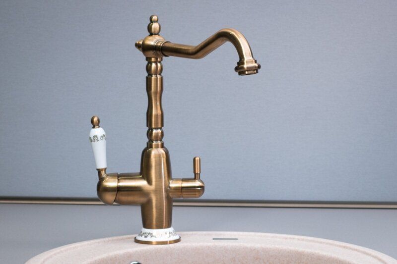 Змішувач для кухні Fabiano FKM 314 Brass Antique (8231.403.0140) ціна 7881 грн - фотографія 2