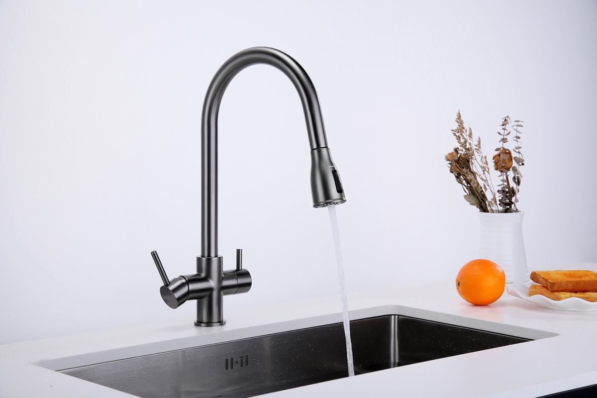 в продажу Змішувач для кухні Fabiano FKM 3122 Black Steel (8231.403.1150) - фото 3