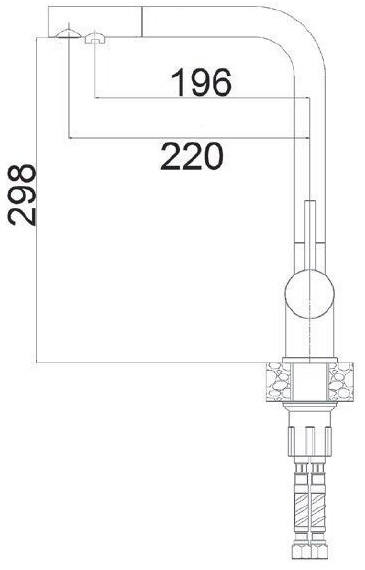 Fabiano FKM 3140 SS Inox (8231.401.0070) Габаритные размеры
