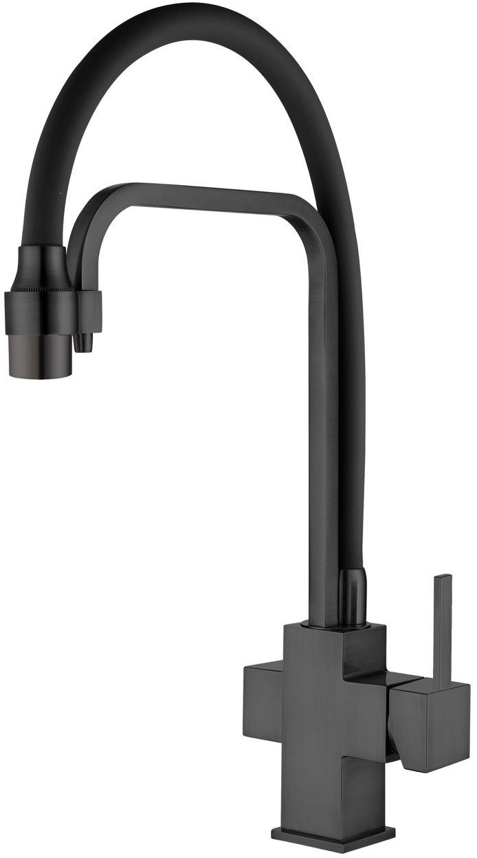 Змішувач для кухні Fabiano FKM 3111 Black Steel (8231.403.1050)