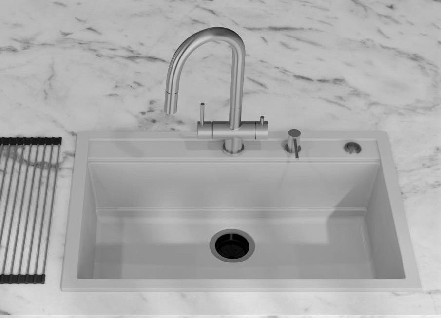Змішувач для кухні Fabiano FKM 3118P SS Inox (8231.401.1015) ціна 8298 грн - фотографія 2
