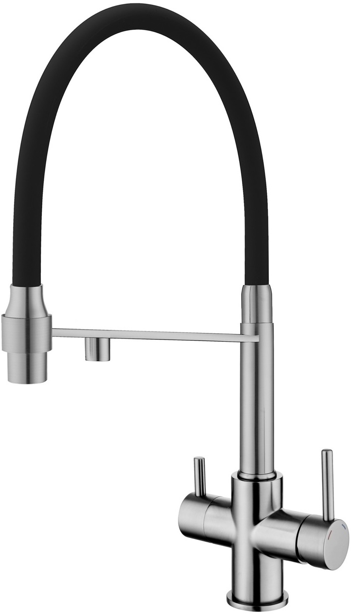 Змішувач для кухні Fabiano FKM 3143 Inox Black (8231.403.0056)