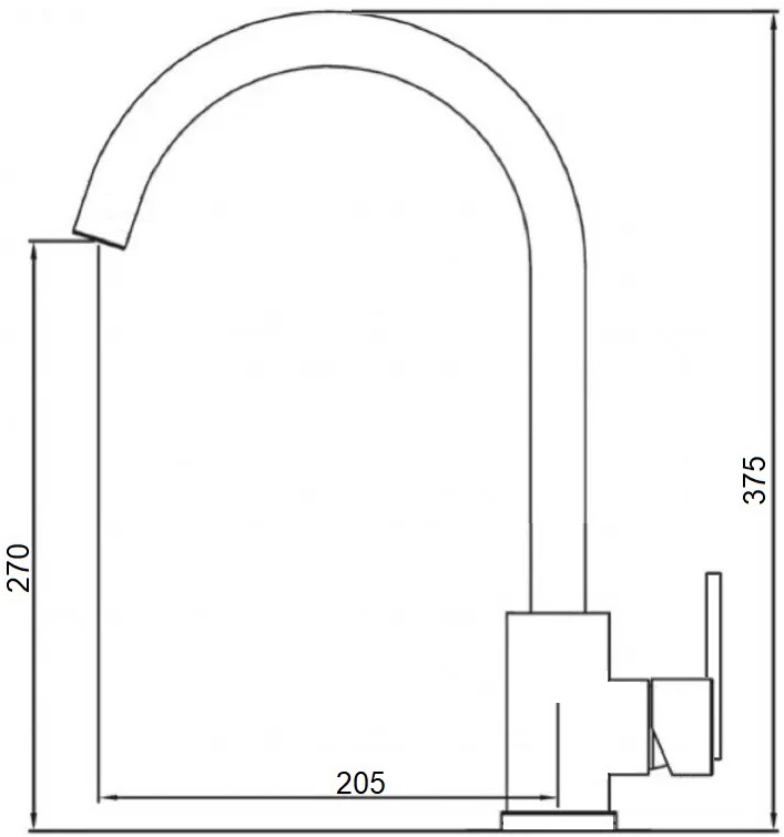 Fabiano FKM 71 Black Steel (8232.403.1545) Габаритні розміри