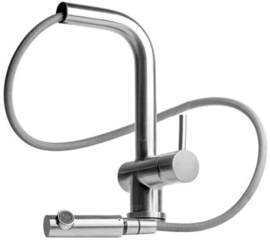 Змішувач для кухні Fabiano FKM 46P SS Inox (8232.401.0193) ціна 4712 грн - фотографія 2