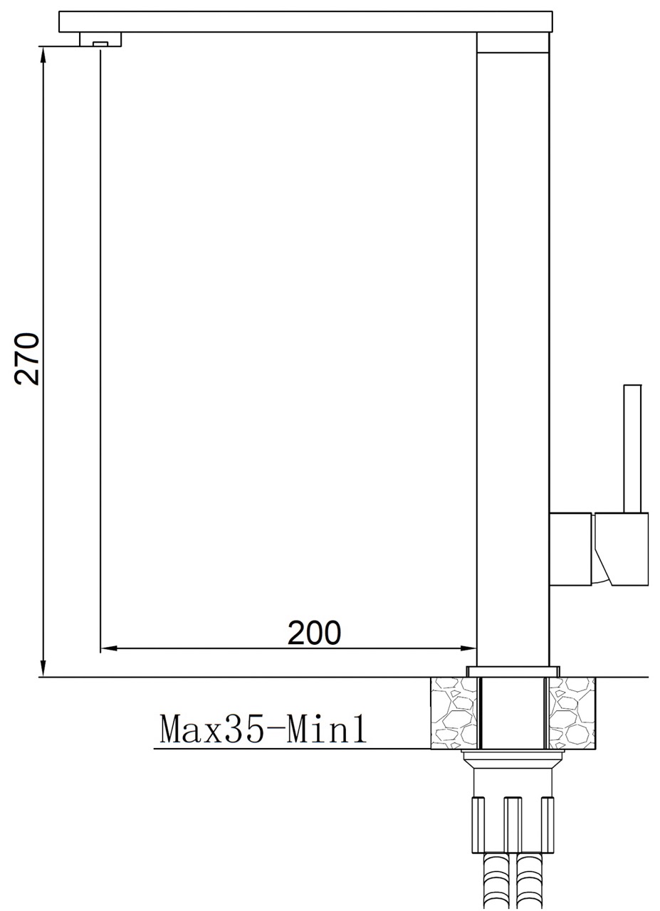 Fabiano FKM 57 Inox (8232.403.1018) Габаритні розміри