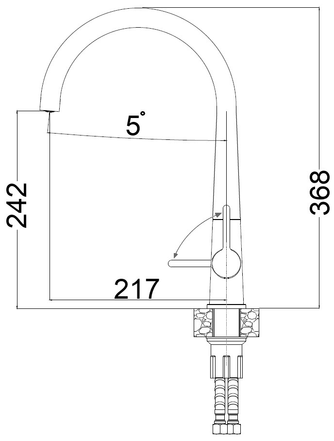 Fabiano FKM 72 SS Inox (8232.401.1609) Габаритні розміри