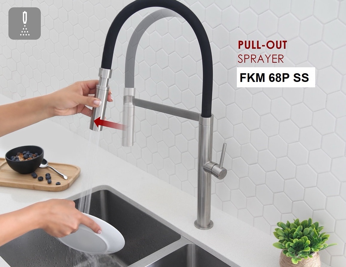 в продажу Змішувач для кухні Fabiano FKM 68P SS Inox (8232.401.1020) - фото 3