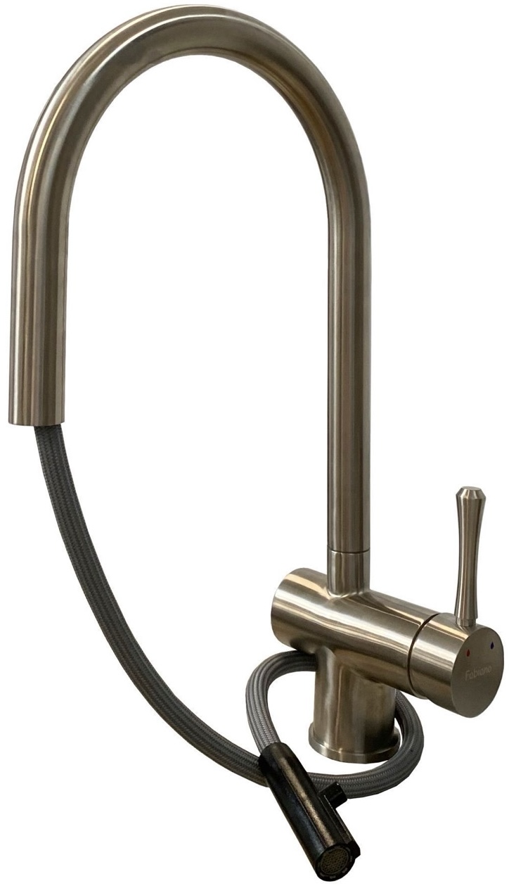 Змішувач для кухні Fabiano FKM 47P SS Inox (8232.401.0239) ціна 4712 грн - фотографія 2