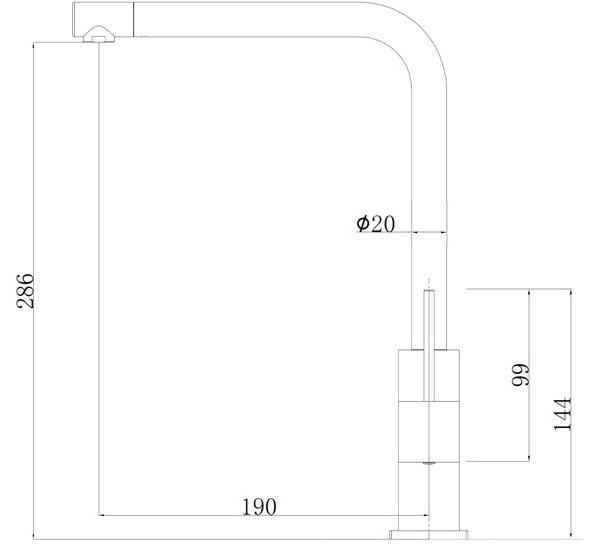 Fabiano FKM 51 SS Inox (8232.401.0765) Габаритні розміри