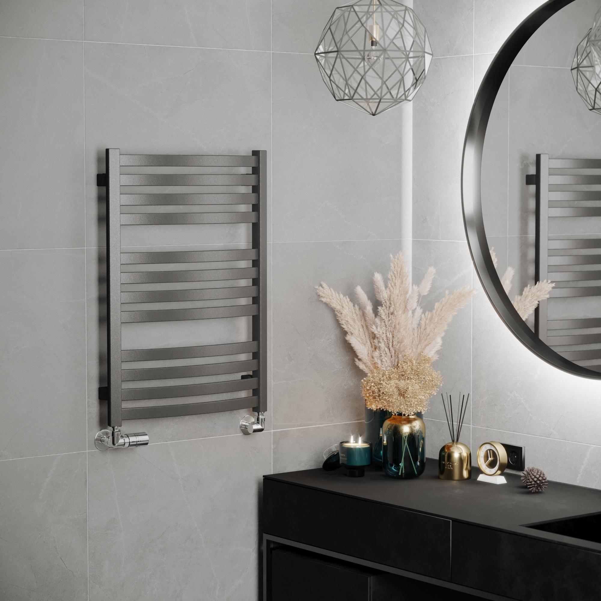 Рушникосушка Terma D01 960x500 Metallic Grey ціна 10260 грн - фотографія 2