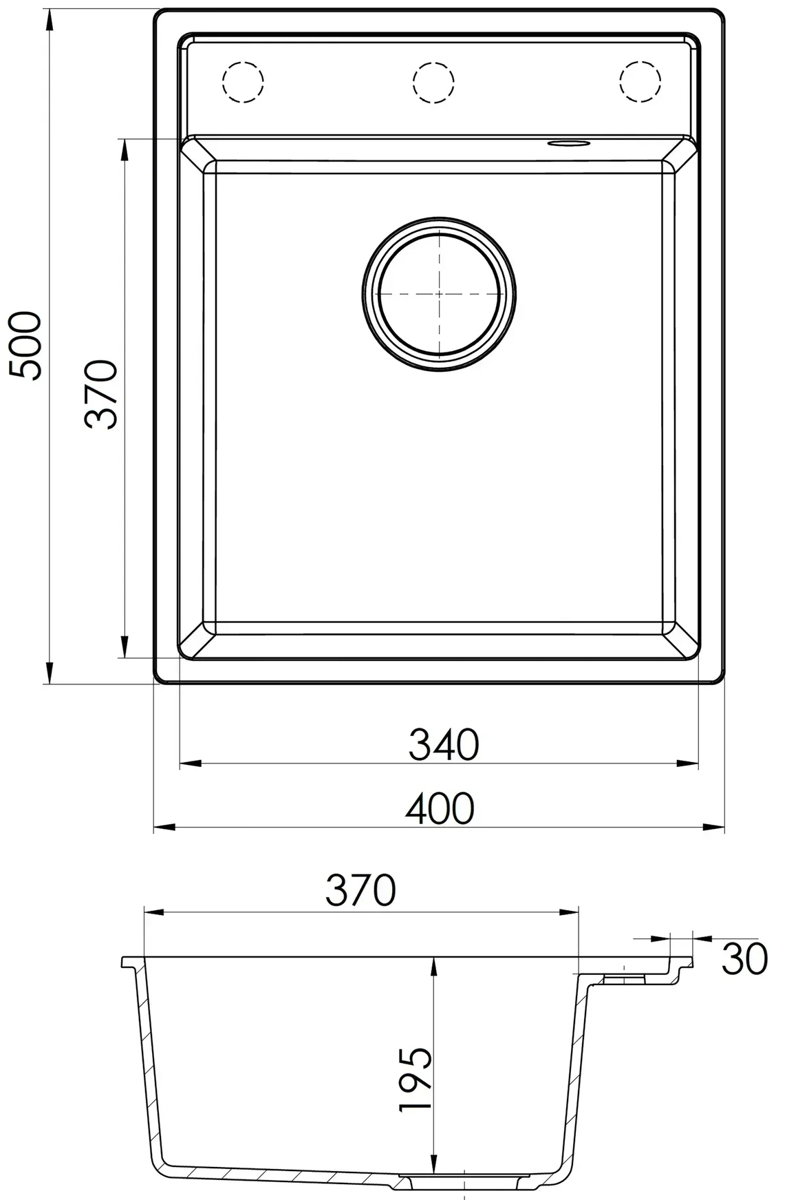 Fabiano Classic 40x50 Cream (8221.301.1097) Габаритні розміри
