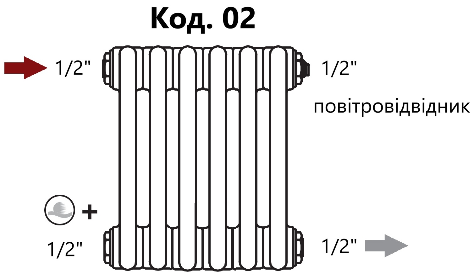 Радиатор для отопления Irsap Tesi 4 400x1509, черный матовый (RT 4 0400 33 K1 A4 02 N on legs) характеристики - фотография 7