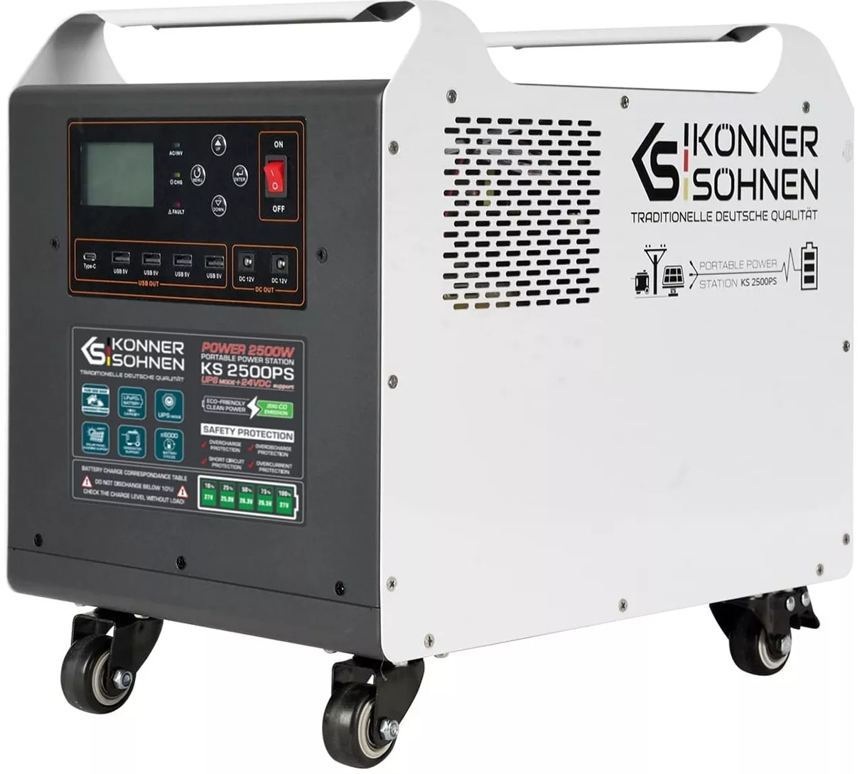 Портативная зарядная станция Konner&Sohnen KS 2500PS