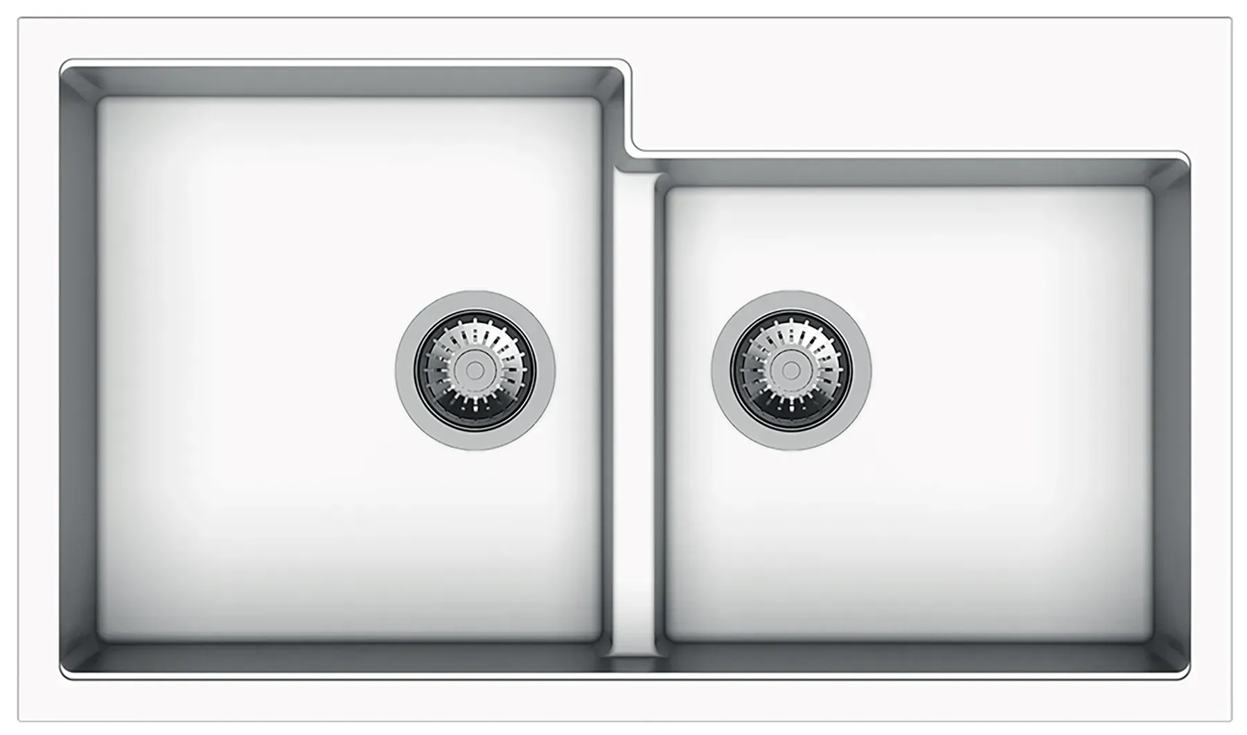 Fabiano Navio 86x50x2 Alpine White (8221.301.1087)