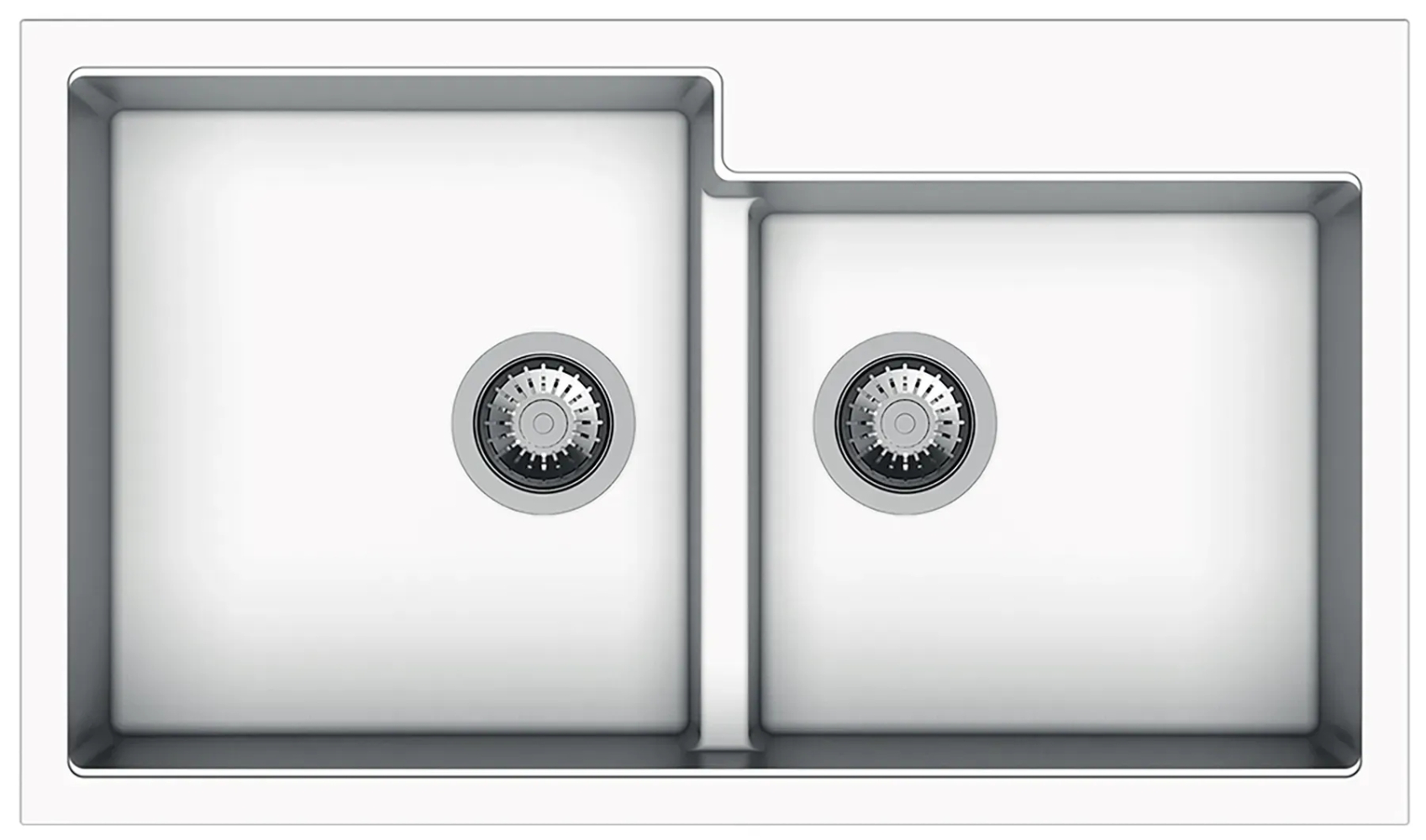 Fabiano Navio 86x50x2 Alpine White (8221.301.1087)