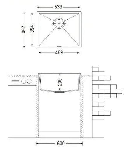 Fabiano Quadro 53x46 Espresso (8221.301.0021) Габаритные размеры