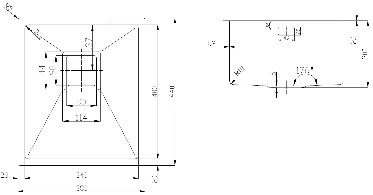 Fabiano Quadro 38 Celldecor (8216.401.1859) Габаритные размеры