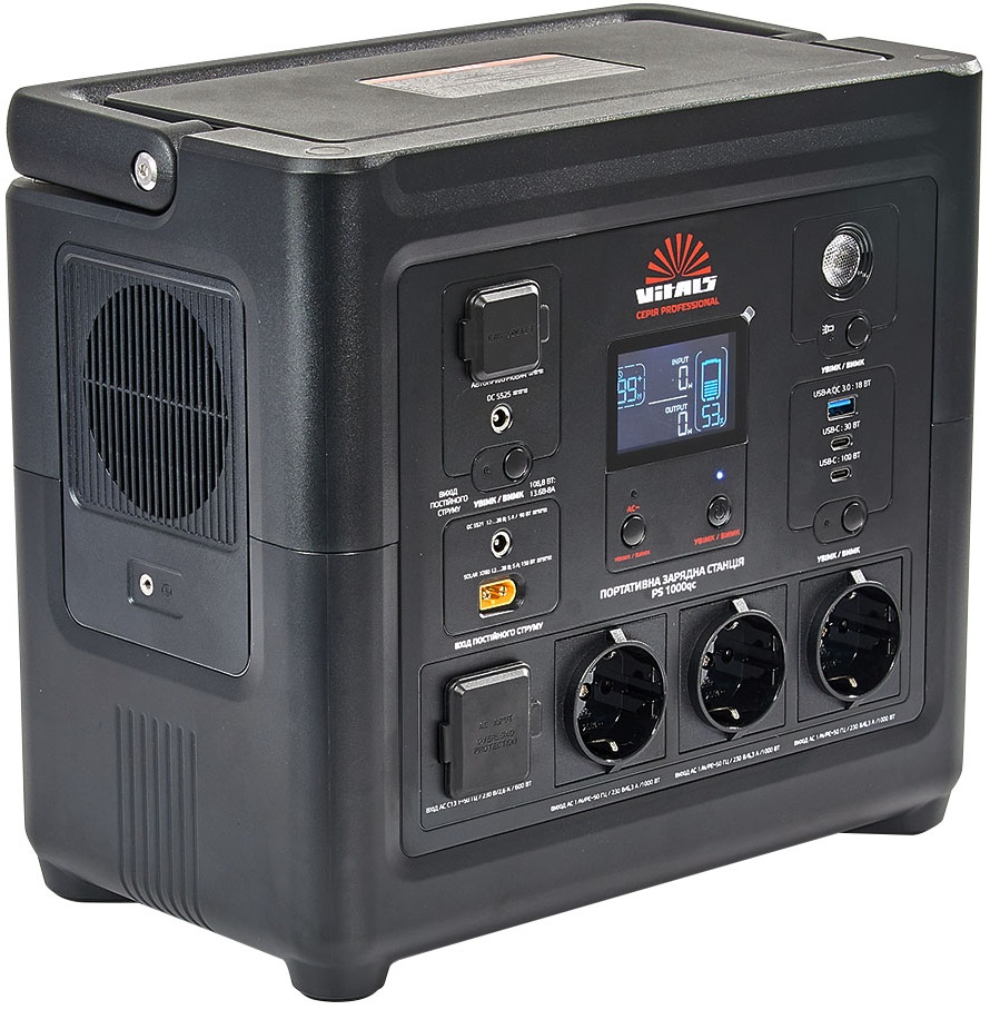 Портативная зарядная станция Vitals Professional PS 1000qc характеристики - фотография 7