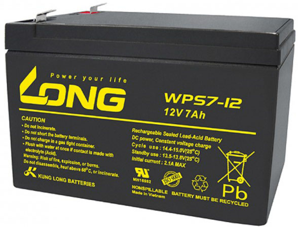Акумуляторна батарея Long 12В 7Аг (WPS7-12)