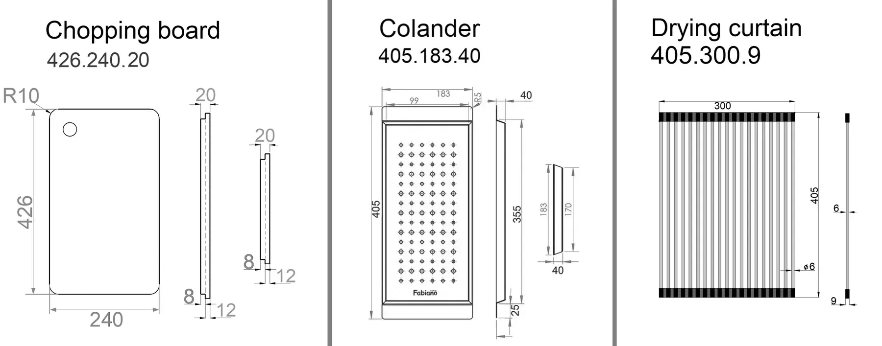 Fabiano Top Center 79 Celldecor (8216.401.1486) Габаритные размеры