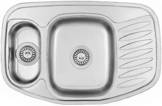 Кухонная мойка Fabiano 78x51 угловая микродекор (8211.401.0329)