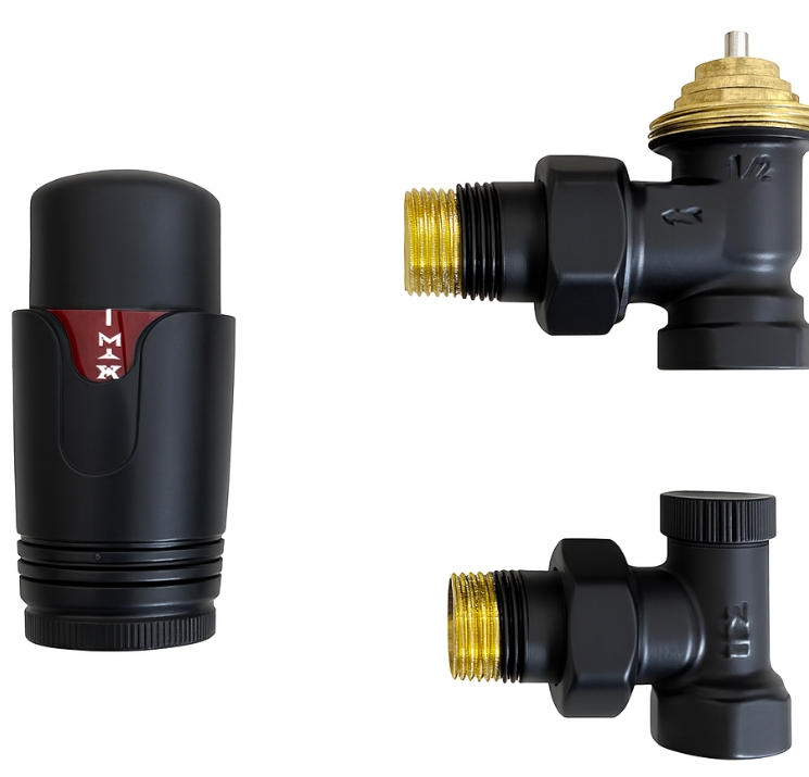 Комплект термостатичний Warm Well TRVWB 1/2" Black ціна 1620 грн - фотографія 2