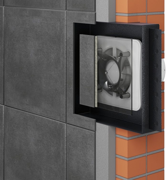 Вытяжной вентилятор Вентс 100 Стоун К черный цена 0 грн - фотография 2