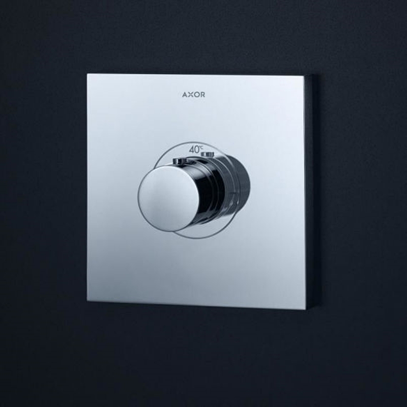 Зовнішня частина змішувача Axor ShowerSelect Highflow square Chrome 36718000 ціна 30988 грн - фотографія 2