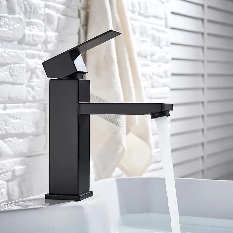 Змішувач для умивальника Wezer PRO1-02-BLACK ціна 0 грн - фотографія 2